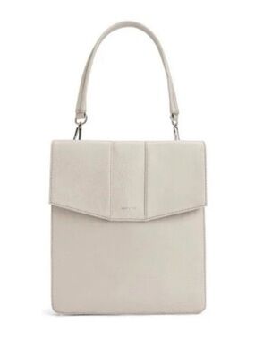 Matt & Nat Hamel Vegan Leather Bag cloud white 2 straps clip on/off